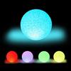 Relaxdays 10x Luci a LED, a Forma Sferica, con Cambio di Colore, a Batteria, senza Cavo, Ambienti Interni, Ø 15 cm, Bianco