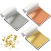 HIKPACKER 300 Pezzi Fogli di Foglia Oro, 8 x 8.5 cm (3 Colori)