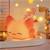 ZKLiLi Luce notturna per bambini con simpatica lampada Axolotl, 16 colori, rubinetto, telecomando, luce notturna in silicone, ricaricabile tramite USB, luci notturne Axolotl per decorazione della