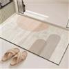 Hixingo Tappeto da Bagno in Diatomite, Tappeto Bagno Cucina Antiscivolo, Tappetino Super Assorbente e Asciugatura Rapida, Tappetino per Doccia e Ingresso (80x120cm,Trama Elegante 2)