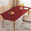 Morbuy Impermeabile Tovaglia Rettangolare con Bordo Elastico, Copritavolo Rettangolare con Elastico Tovaglie Esterno Antimacchia per Giardino, Picnic e Feste (Borgogna,80x140cm)