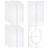 FINGERINSPIRE 100 Pz Carta Velina per Matrimonio 130x180mm Carta Traslucida Bianca Piegata per Inviti Eleganti Decorazioni Fai da Te per Foto Decorazioni per Feste, Biglietti per Feste di Compleanno