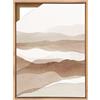 BTSAE Cornice in legno per tela, 30 x 40 cm, in MDF per tela/telaio, facilmente rimovibile, per cambiare motivo, colore legno (colore legno, 30 x 40 cm)