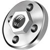 GOHAPY M10 Piastra di pressione esagonale a quattro fori, 30 mm x 10, 100 dadi flangiati for smerigliatrice angolare, 1 pz