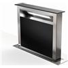 Faber Cappa Cucina Filtrante DownDraft da Incasso a Scomparsa 60 cm colore Inox / Vetro Nero - 340.0582.936 Fabula Plus EVO