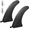 Zocipro 2 Tavola da Surf SUP Fin da 9 Pollici con 4 Viti per Pinne, Centro Pinna in Nylon Rinforzato Aggiornato, Surfboard Fins Staccabile Accessori per Paddleboard, Surfboard, Longboard