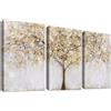 HALFLEMART 3 Pcs Autunno Albero Stampa su tela con Cornice Astratta Pittura Quadri su tela Paesaggio Quadri Moderni Poster da Parete Soggiorno Camera da letto Casa Ufficio Decorazioni Murale 40x60cm x 3pcs