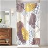 Uiiooazy Tenda Doccia Antimuffa, Tenda Doccia 120x200cm Lavanda Boho Chic Tropicale Astratta Foglie di Palma Giungla Tende da Bagno Tessuto Lavabile Impermeabile Tende per Vasca da Bagno con 8 Anelli