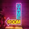 NOXET Game Room Insegne al neon Insegne al neon da gioco colorate Insegne al neon per giocatori Insegne al neon dimmerabili per stanza dei giocatori Insegne al neon per la camera dei ragazzi Regali