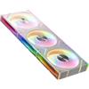 TZMRIT ASTRO-V2 Infinity Mirror ARGB PC Fan 120mm with PWM Control and ARGB Effect,1850RPM,58.36CFM,Triple Pack (WH)