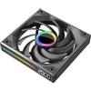 TZMRIT ST-ALL-IN-ONE ARGB PC Fan,Single Frame Fan Unit with Speed Display (1, BK, AL)