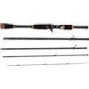 Generisch Canna da pesca portatile, canna da pesca leggera, canna da pesca portatile da viaggio, 2,1 metri, attrezzatura rimovibile ad alta sensibilità per trota, pesce persico, lucioperca e talpa