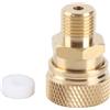 YUKOFE Giunti adattatori in ottone ad alta pressione con connettore femmina in rame a connessione rapida da 8 mm per PCP Paintball SCBA Accessori di riempimento serbatoio Dorato 1