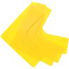 KAILIKETIY 4 Pezzi Marcatori per Pavimento da Basket Giallo in Pp Design Conveniente e Angolo Retto per Strutture Sportive di Allenamento