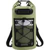 Accarugty Borsa impermeabile impermeabile in rete PVC 500D con strisce riflettenti, spallacci imbottiti per nuoto, kayak, escursionismo, campeggio e gite in spiaggia (20 l, colore verde militare
