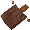 Ycauty Borsa in tela Bushcraft durevole pieghevole per escursionismo, uso esterno a mani libere, borsa da cintura di piccole dimensioni 21 x 7 cm (caffè)
