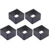 Drawup Inserti quadrati per tubo da 50 x 50 a 45 x 45 mm, convertitore per attrezzature per il fitness, adattatore interno in plastica, kit riduttore a prova di rumore, ammortizzante, stabile, allenamento di