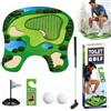 Qnbonrich Mini vasino da golf, set regalo da golf con mazza da golf scalabile, 2 palline da golf e gancio per porta, tappetino da putting, regalo divertente per bagno, gioco da bagno