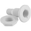 Diyeeni Raccordo per Aeratore per Tubo Flessibile per Pompa di Sentina Passa Scafo in Nylon da 1 Pollice, Bianco, Plastica Stabilizzata Ai Raggi UV per Barca, Yacht, 2,4x3,7 Pollici Conforme ABYC