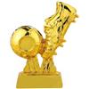 Syglawnd Trofei di Calcio per trofei Golden Boot per Bambini, 3, 94x1, 57x5, 91 Pollici, Modello Premio in Resina Dorata elettrolitica