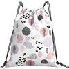 Generic Unisex Zaino Coulisse Cute Spring Animals Love Hedgehog Bunny Garden Easter Sacca Ginnastica Leggero Zaino Scuola per Donna Sport Piscina 36X42Cm