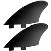zeryor Twin Keel - Set di 2 pinne per tavola da surf, in nylon e fibra di vetro, doppia linguetta FCS II, compatibili con Twin Fish Shortboard (per FCS II)