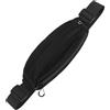 Jiawu Sportivo per Donna Uomo, in Nylon con Tracolla Regolabile, Dal Design Riflettente per Corsa e Viaggi, Porta Cellulare Leggero con 2 Tasche per Chiavi e Contanti (BLACK)