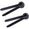 DIYEAH Accessori per Tiro Arco 2 Pezzi Supporto per Spioncino e Separatore Corde in ABS Nero Pratico e Facile da Trasportare per Tiro Arco