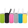Luxshiny Custodia Termica per Borraccia da 550ml in Materiale Subacqueo Giallo, Leggera e Facile da Pulire, per Uso Invernale ed Estivo