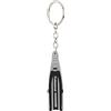 Gucagle Mini portachiavi a tema subacqueo in PVC Portachiavi a forma di flipper unico Portachiavi con pinna Regalo per subacquei Appassionati di sport acquatici Blu Grigio Rosa 15g 2,5x8 (Grigio)