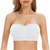 Generico Reggiseno Fascia Donna,Reggiseni Donna Senza Ferretto Senza Spalline Invisibile Bralette Push Up Imbottiti A Fascia Antiscivolo Senza Cuciture Tinta Unita Leggero Bra