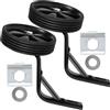 OUNONA Rotelle Bici per 12-16 Pollici in Acciaio e Plastica Supporto Resistente e Sicuro, Ruote Supplementari Laterali per Bicicletta per L'allenamento