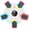 Qianly Bersaglio da Parete Elettronico Macchina da Pugilato Musicale Bersaglio Pugilato con Luci per Sportivi, Garage, Bianco