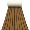 SEWOART Tappeto Antiscivolo per Barca in PVC Marrone 45x240cm, Protezione Resistente e Decorazione Creativa per Pavimentazione Ponte Yacht