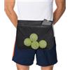 YARNOW Borsa e Ventilazione Oxford Porta Palline da Tennis e Golf Cintura Regolabile e Design Portatile, Grande Capacità per Accessori Tennis