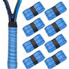 Quorumsg 8 Pezzi Nastro Grip Racchetta Tennis, Antiscivolo e Traspirante Overgrip Padel, Durevole Materiale PU Overgrip Tennis, per Racchette da Pickleball, Badminton, Squash, Padel(Blu)
