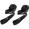ibasenice Fascia Elastica di Resistenza per Esercizi Domestici Gancio Porta in PVC Nero, 2 Pezzi, Alta Resistenza e Stabilità per Allenamento Fitness a Casa