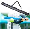 LatoYard Zaino per mazza da baseball con compatibilità a doppia lunghezza, versioni da 65 cm e 78 cm, corpo in nylon con punti di rinforzo in pelle artificiale (65 cm per 25 pollici)