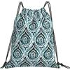Generic Personalizzato Borsa Sportiva da Palestra Teal Borsa Palestra Scuola Fashion Zaino Sportivo per Yoga Festival Nuoto 36X42Cm