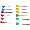 Generic Freccette con Punta in Plastica 12 Pezzi Freccette Colorate con Punta Morbida per Giochi al Coperto con 100 Punte per Divertimento in Famiglia