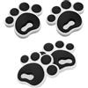 Toddmomy Set 4 Pezzi Cuscini Antiscivolo per Snowboard in Silicone Nero Design 3D a 3 Strati, Rimovibili per Sport All'aperto e Ambiente Sciistico