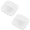 JEWEDECO Maniglia da Incasso per Barche in Nylon Bianco Set 1 Pezzo Design Minimalista e Resistente per Accessori Mobili e Coperture