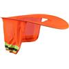 NiuLumea Cappellino parasole traspirante per chi indossa elmetti rigidi, per costruzione e manutenzione, con tessuto riflettente di sicurezza e leggero (arancione)