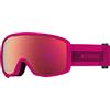 ATOMIC Count JR Cylindrical Maschera da Sci per Bambini, Confortevole Montatura Live Fit, Adatta a Chi Porta Gli Occhiali, Visione Chiara, Elastico Rivestito in Silicone, Fucsia/Rosa (Berry/Pink)