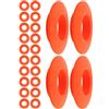 GALPADA 24 Anelli Antigoccia in PVC per Pagaia Kayak e SUP, Resistenti a Urti e Usura, Accessori per Sport Acquatici Professionali, Set da 24 Pezzi Arancioni