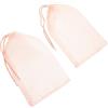 DOITOOL 2 Pezzi Borsa per Scarpette da Balletto in Poliestere Traspirante con Coulisse, Sacchetto Porta Scarpe da Danza Rosa per Viaggi e Spettacoli