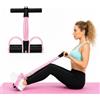 CBMZHF Bande di resistenza multifunzionali del pedale del piede 6 tubi elastici, allenatore addominale, palestra domestica Stretching Pilates Yoga Sit-Up allenamento di per uomini e donne (rosa)