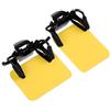 Alipis Copri Occhiali da Tiro 2 Pezzi in Abs Giallo Clip Sicura e Design Leggero per Protezione Occhi in Sport e Tiro Competitivo