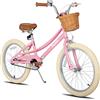 JOYSTAR 20 pollici bicicletta per bambini con ruota di allenamento e cestini, bicicletta per bambini per 6-9 anni ragazze, rosa…