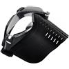 BESTYASH Maschera con Ventola Pro-goggle Antiappannante Full-face in Tpu Nera